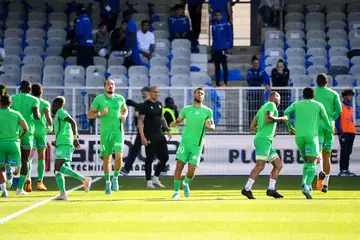 Le groupe de l'ASSE pour le barrage retour contre Auxerre