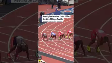🥇Oblique Seville a remporté le 100 m au meeting de Londres loin devant Noah Lyles #noahlyles