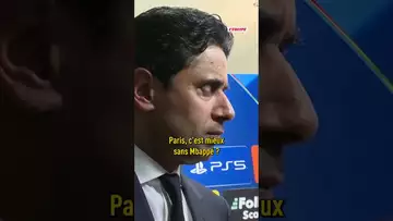 💬 Nasser Al-Khelaifi ne veut pas répondre à une question sur Kylian Mbappé #mbappe #psg