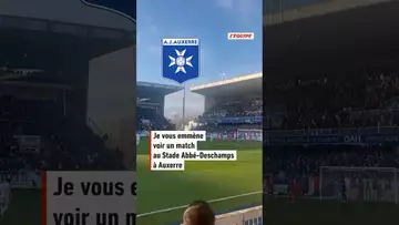 🔵⚪ Je vous emmène voir un match au Stade Abbé-Deschamps, à Auxerre #football #ligue1 #shorts
