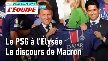 CÉLÉBRATIONS DU PSG : Les joueurs reçus par Emmanuel Macron à l'Élysée, son discours en intégralité