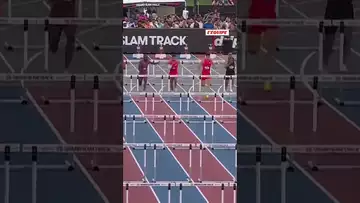 😎💨Sasha Zhoya a réussi le meilleur chrono de sa carrière sur 110 m haies en 13''06 #grandslam