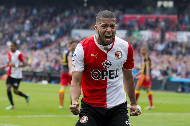 ROTTERDAM, Feyenoord - Go Ahead Eagles, voetbal Eredivisie, seizoen 2013-2014, 30-03-2014, Stadion de Kuip, Feyenoord speler Tonny Vilhena heeft de 2-0 gescoord.