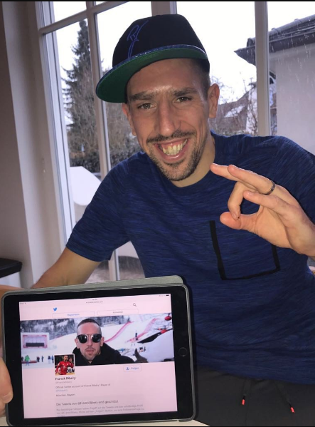 C’est officiel Franck Ribéry débarque sur les réseaux sociaux !