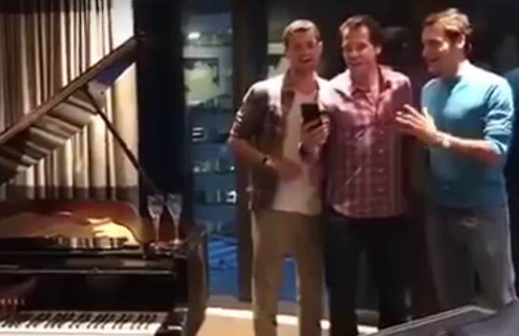 Quand Federer, Haas et Dimitrov s'essaient à la chanson