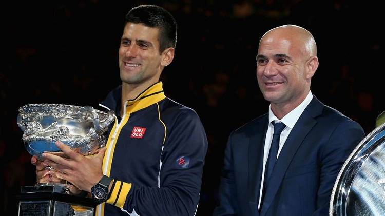 Andre Agassi est le nouvel entraîneur de Novak Djokovic !