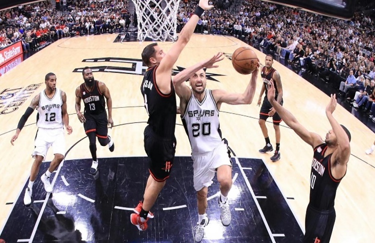 La superbe défense de Manu Ginobili face aux Rockets!