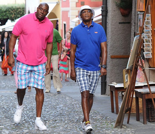 En vacances en Italie, Samuel L. Jackson et Magic Johnson ont été pris pour des migrants !