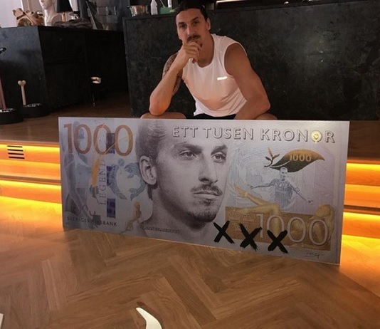 Insolite : un billet de banque à l'effigie de Zlatan Ibrahimovic
