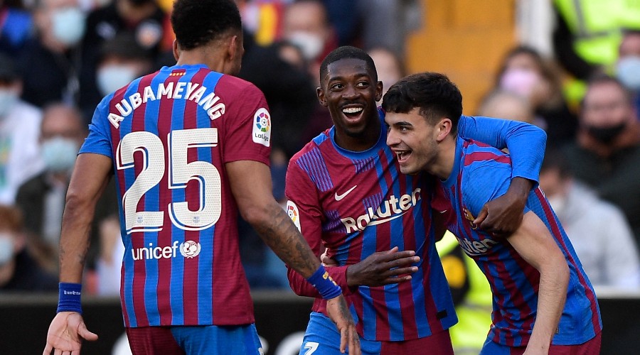 Dembélé savoure avec le Barça !