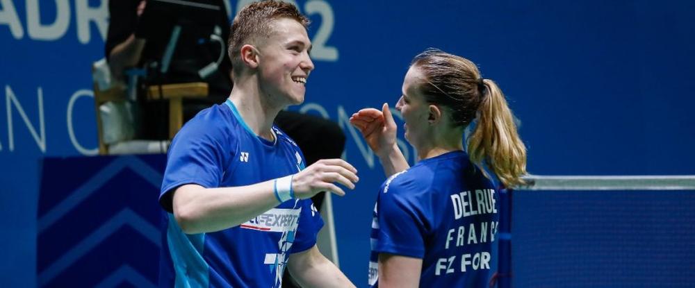 Badminton - Championnats d'Europe (double mixte) : Gicquel et Delrue remportent l'argent