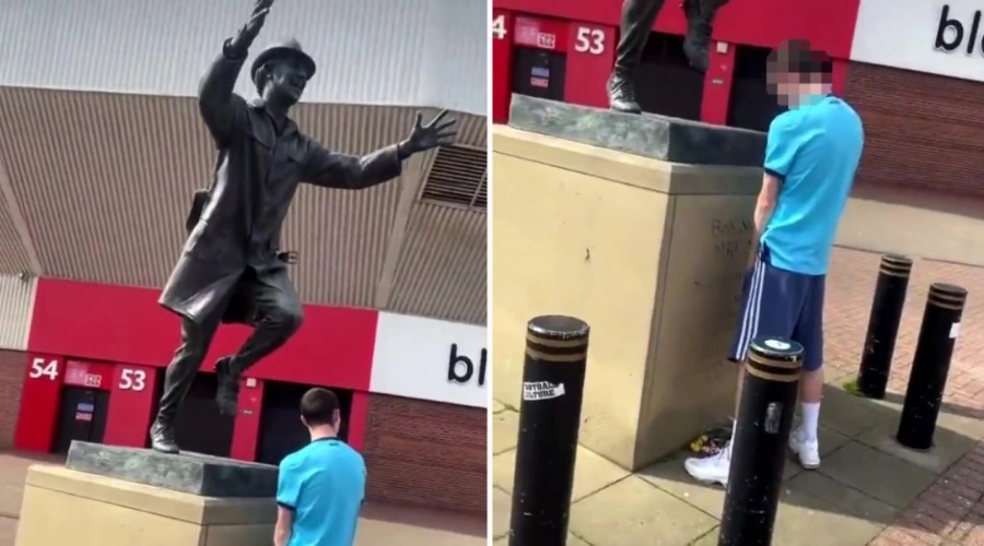 Un symbole de Sunderland en guise d'urinoir